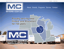 Tablet Screenshot of myerscox.com